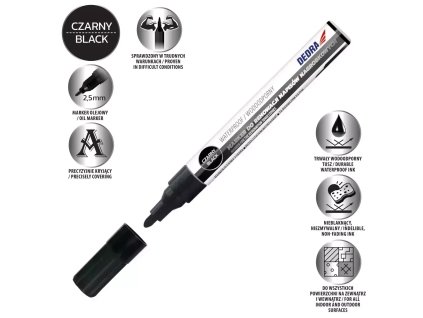 Fixka na renovovanie náhrobných nápisov čierna 1 ks