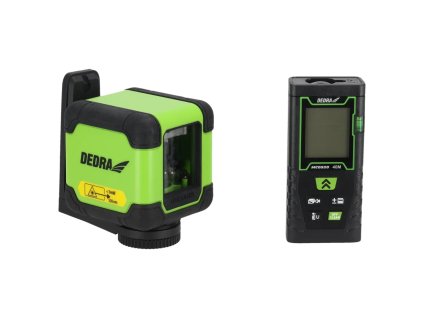 Zelený krížový laser + laserový diaľkomer 40 m – súprava