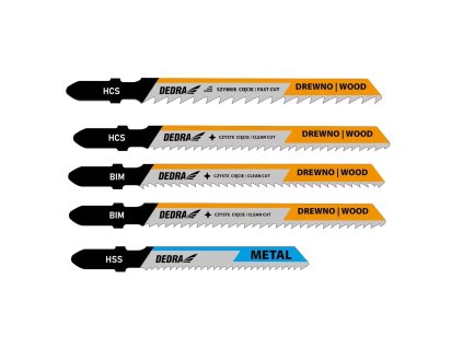 Súprava pílových listov do priamočiarej píly 5 ks