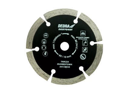 Diamantový kotúč 89x10x1,2x1,8x7x6T do DED7049