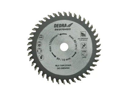 Pílový kotúč 89x10x1,1x1,8x42T do DED7049