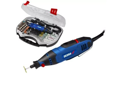 Mini brúska 135W – súprava s príslušenstvom 215 diel., kufor