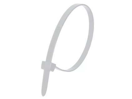 Nylonové sťahovacie pásky 7,6x370 mm biela 100 ks