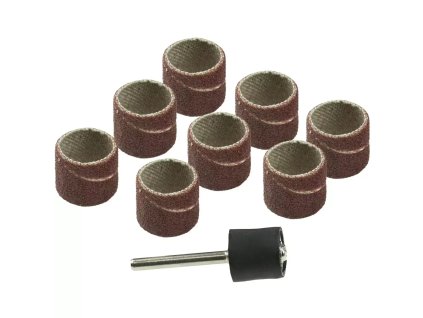 Brúsny pás 12,7mm,K60,K120,súprava 9ks (8+1 stopka 3,2mm)