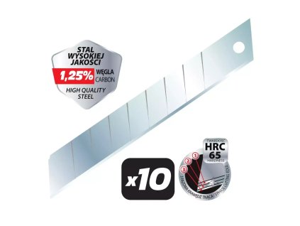 Precízne odlamovacie čepele 18 mm 10 ks