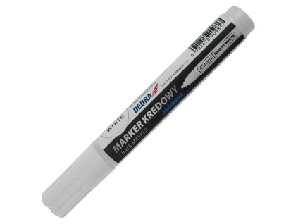 Kriedová fixka biela, 12 ks v tube