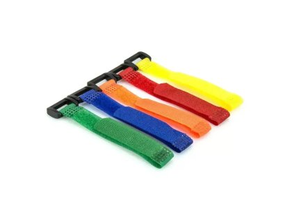 Sťahovacie pásky na suchý zips 12x150mm, mix fariebs 10 ks