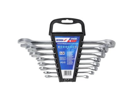 Sada očko-vidlicových kľúčov 8 ks CrV 8, 10, 12, 13, 14, 17, 19, 22 mm