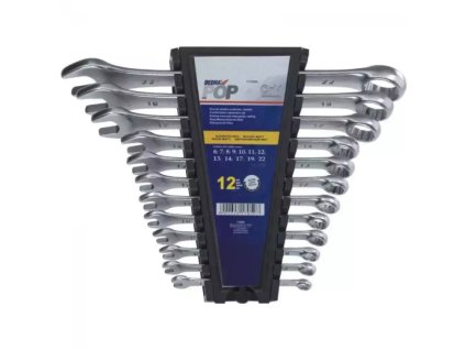 Sada očko-vidlicových kľúčov 12 ks CrV 6-14,17,19,22 mm