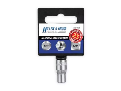 Hlavica 6-hran 1/4" 5mm s držiakom
