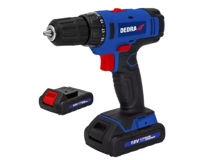 Akumulátorový skrutkovač 18V, 2x1,5Ah, 1h, 0-400/0-1350rpm