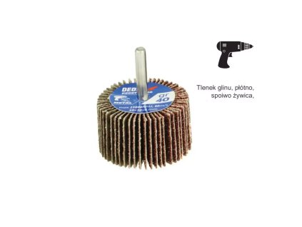 Brúsny valec so stopkou 50x30x6mm, zrnitosť 80