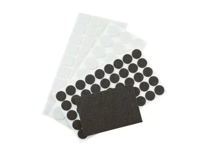 Samolepiace plsťové podložky, súprava 106 ks, rôzne tvary