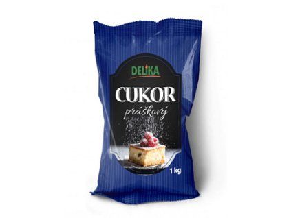 Cukor práškový 1kg Delika