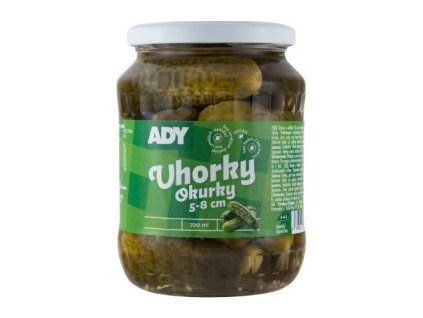 Uhorky sterilizované 5-8 720ml