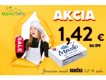 akcia maslo babicka