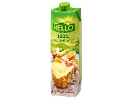 Džús hello 100% multivitamín 1l