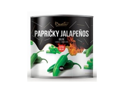 Jalapenos v slano kyslom náleve BASSTA 3000g 1700g