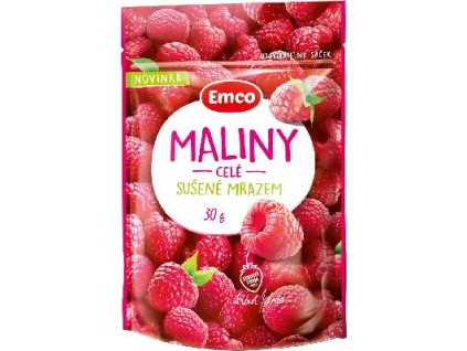 Maliny sušené 30g Emco