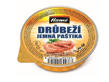 Hydinová jemná paštéta 48g Hamé