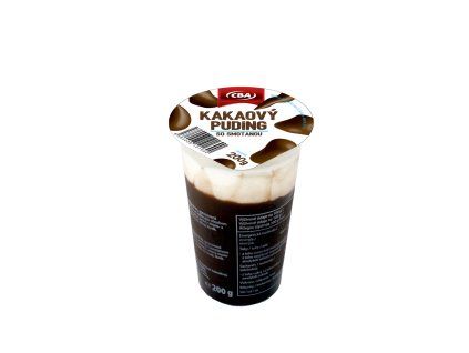 Puding so šľahačkou čoko CBA