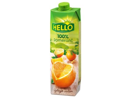 Džús 100%hello 1l mrkva, jablko, pomaranč