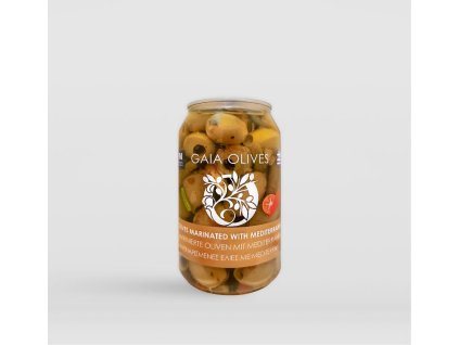 250 gaia green olives marinated with mediterranee 180g
