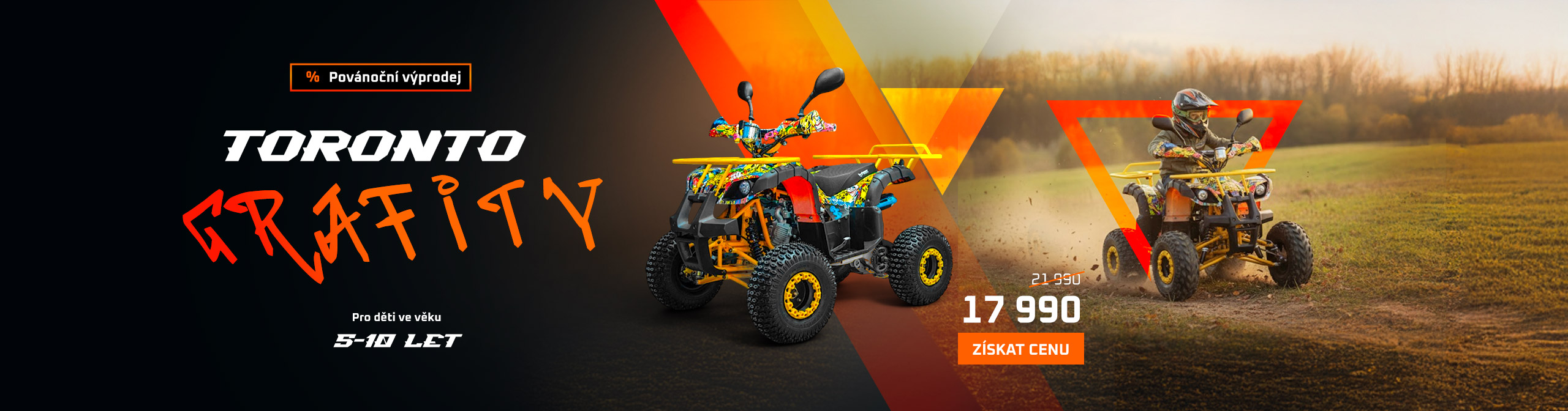 Dětská čtyřkolka Toronto 125ccm Grafity - Vyprodej