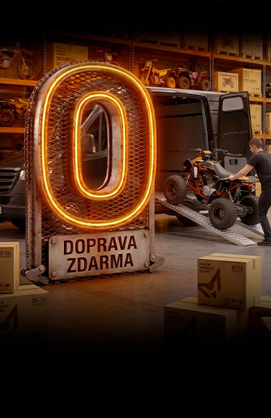 Doprava zdarma – čtyřkolku i motorku přivezeme až k vám domů