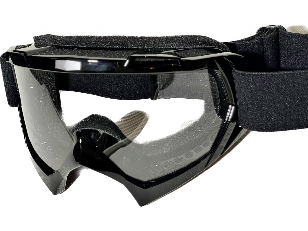 Černé Cross/MTB brýle - čiré sklo