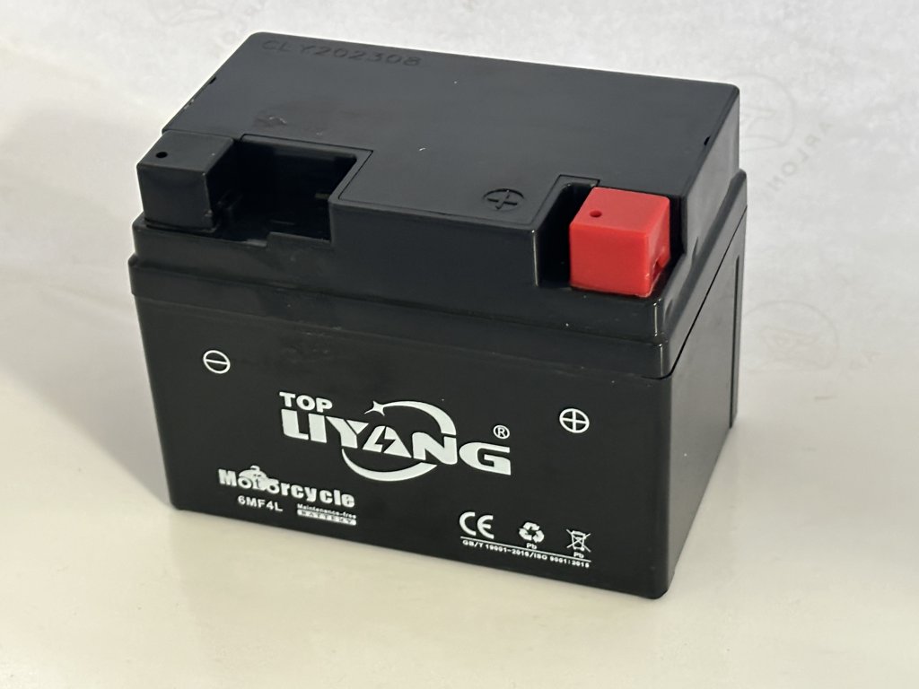 Liyang BATERIE 12V, 4AH, 6MF4L BEZÚDRŽBOVÁ 114x68x85 - Markstore.cz