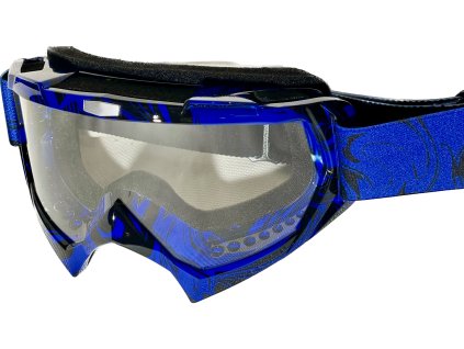 Modré Cross/MTB brýle - čiré sklo