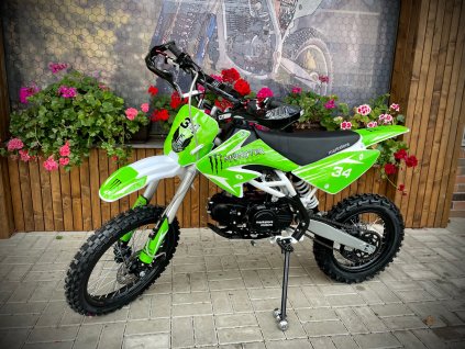 Motocykl Dirt bike Thunder 125cc 17/14 zelený