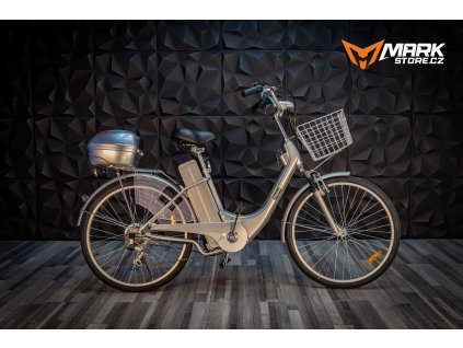 Městské elektrokolo CityBike 26" 250w 36V 10Ah Lithium - stříbrné