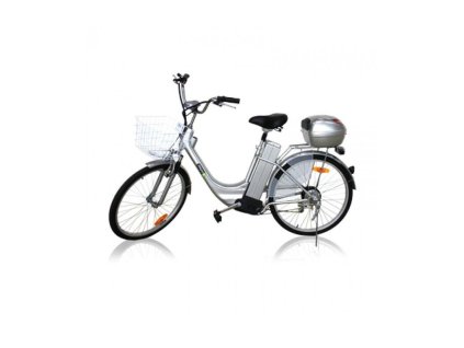 Městské elektrokolo CityBike 26" 250w 36V 12Ah Lithium - stříbrné