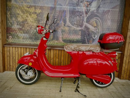 Scooter Vespa Style 3000w 60v 40Ah - červená  Akční cena na poslední kus