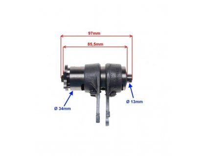 Volič-kulisa řazení 3+1 pro motor 110/125cc