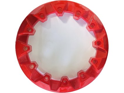 Okrasný kroužek na disk kola 8" Sonic - červený  Žlutý