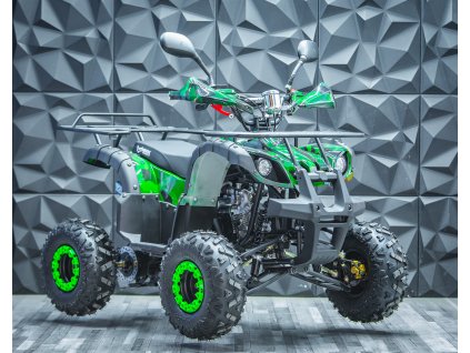 Dětská čtyřkolka Toronto 125 ccm N1G7 Nožní brzda -zelený maskáč  hydraulické brzdy-zadní nožní