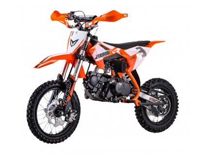 Pitbike Zuumav S3 125cc 14/12 - oranžová  model s řazením bez spojky a el. startérem