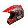 Dětská motocross helma Mejia - Červená