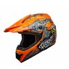 Dětská motocross helma Mejia - Oranžová