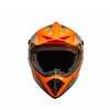Dětská motocross helma Mejia - Oranžová
