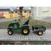 Zahradní traktor s přívěsem 110 ccm - zelený  Model 2026 prodloužená zadní náprava pro lepší stabilitu