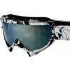 Bílo černé Cross/MTB brýle - zelené sklo