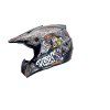 Akční set černý - Cross helma + rukavice + brýle