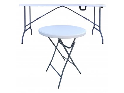 Składane plastikowe stoły (GRÖSSE 122x60cm)