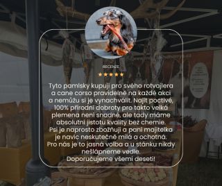 Další moc milá recenze přistála na našem Facebooku. Moc děkujeme za překrásná slova a posíláme našim čtyřnohým zákazníkům...