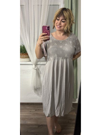 Dámské šaty Gina šedé