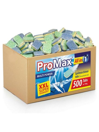 XXXL Tablety do myčky Premium ProMax Multi power 12v1 s rozpustnou fólií 500ks